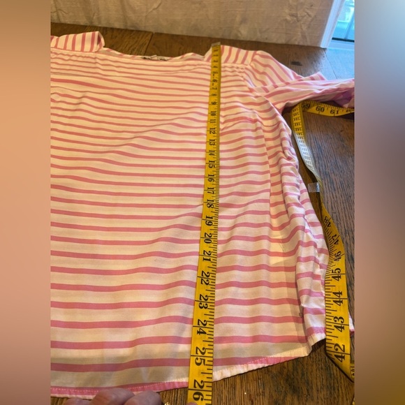 Tom Tailor stripped White & pink  blouse size Xl - Picture 5 of 9